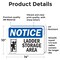 Signmission Ladder Storage Area Sign With Symbol, 14 in W x Rectangle, Vinyl Decal OS-2PACK-NS-D-1014-L-13945 - alternate 4